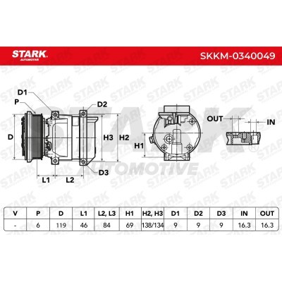 Kompressor, Klimaanlage SKKM-0340049 - foto 7