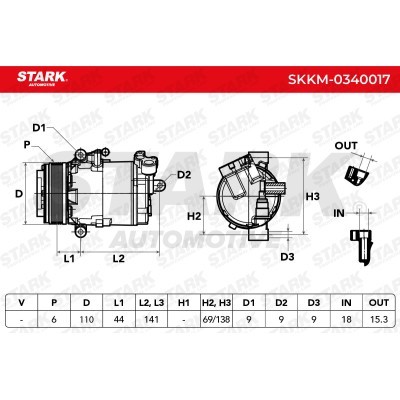Kompressor, Klimaanlage SKKM-0340017 - foto 7