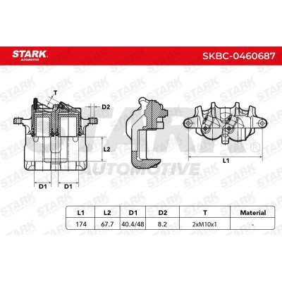 Bremssattel Stark SKBC-0460687 SKBC-0460687 - foto 6