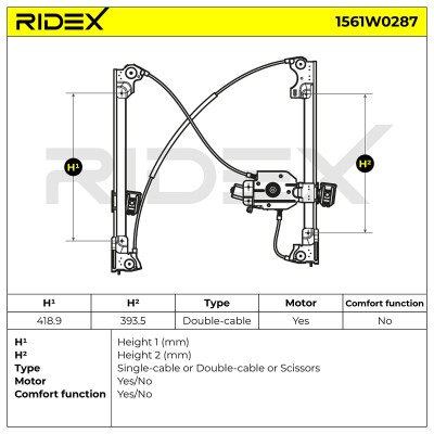 Fensterheber RIDEX 1561W0287 1561W0287 - foto 7