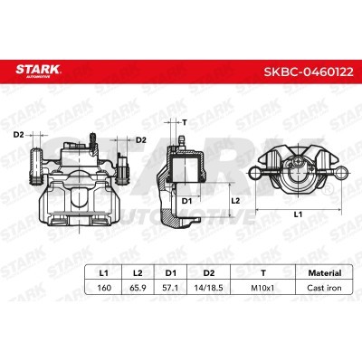 Bremssattel Stark SKBC-0460122 SKBC-0460122 - foto 5