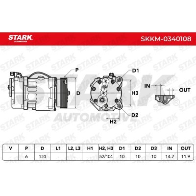 Kompressor, Klimaanlage SKKM-0340108 - foto 7