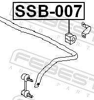 Lagerung, Stabilisator FEBEST SSB-007 SSB-007 - foto 2