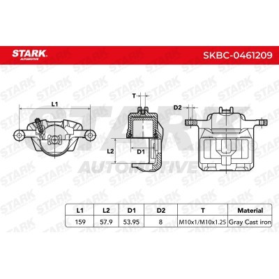 Bremssattel Stark SKBC-0461209 SKBC-0461209 - foto 6
