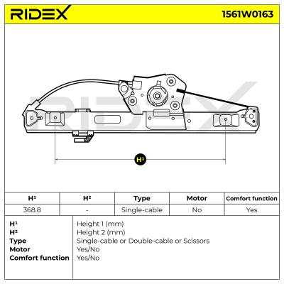 Fensterheber RIDEX 1561W0163 1561W0163 - foto 5