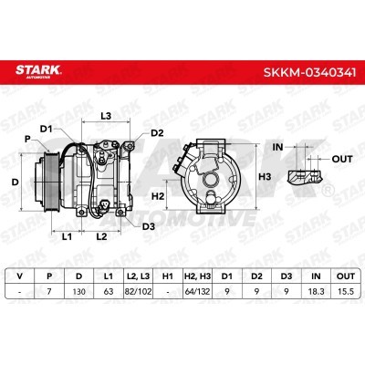 Kompressor, Klimaanlage SKKM-0340341 - foto 5