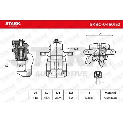 Bremssattel Stark SKBC-0460152 SKBC-0460152 - foto 4