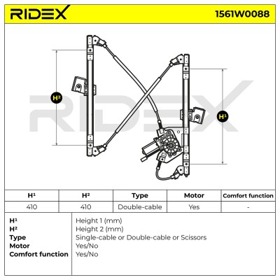 Fensterheber RIDEX 1561W0088 1561W0088 - foto 8