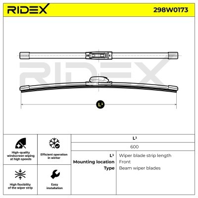 Wischblatt RIDEX 298W0173 298W0173 - foto 7
