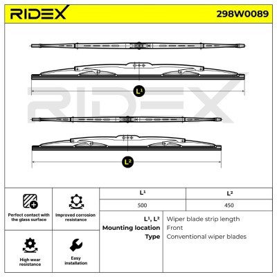 Wischblatt RIDEX 298W0089 298W0089 - foto 5