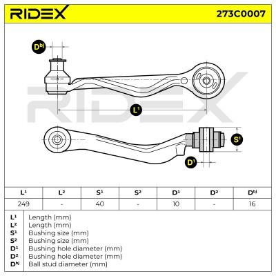 Querlenker RIDEX 273C0007 273C0007 - foto 10