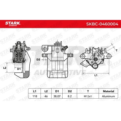 Bremssattel Stark SKBC-0460004 SKBC-0460004 - foto 6