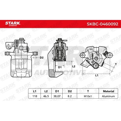 Bremssattel Stark SKBC-0460092 SKBC-0460092 - foto 4