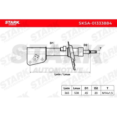 Stoßdämpfer Stark SKSA-01333884 SKSA-01333884 - foto 6