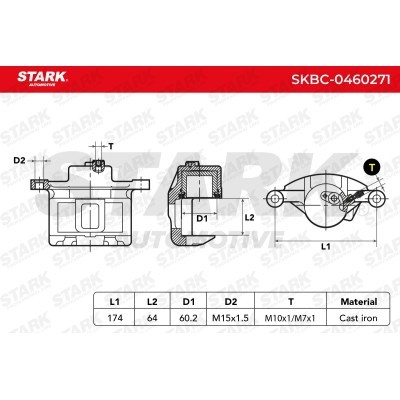Bremssattel Stark SKBC-0460271 SKBC-0460271 - foto 7