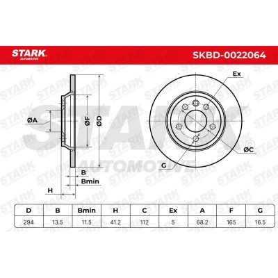 Bremsscheibe Stark SKBD-0022064 SKBD-0022064 - foto 5