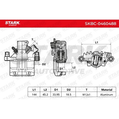 Bremssattel Stark SKBC-0460488 SKBC-0460488 - foto 3