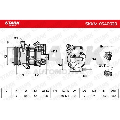 Kompressor, Klimaanlage SKKM-0340020 - foto 8