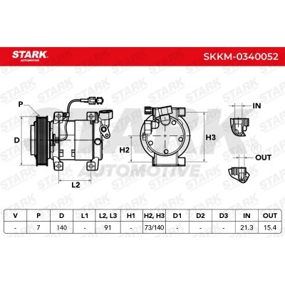 Kompressor, Klimaanlage SKKM-0340052 - foto 5