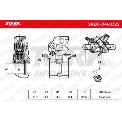Bremssattel Stark SKBC-0460325 SKBC-0460325 - foto 6