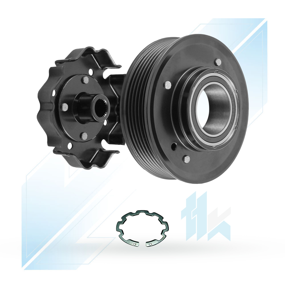 Klimakompressor Kupplung DENSO 6SEU12C 6PK (PV6) Ø107/Ø102 Audi 110D6E2600 - foto 2