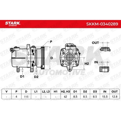 Kompressor, Klimaanlage SKKM-0340289 - foto 7