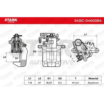 Bremssattel Stark SKBC-0460084 SKBC-0460084 - foto 4