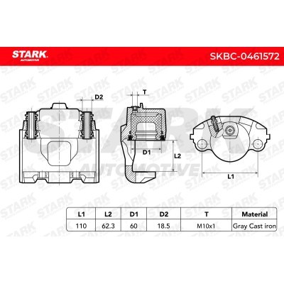 Bremssattel Stark SKBC-0461572 SKBC-0461572 - foto 7