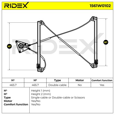 Fensterheber RIDEX 1561W0102 1561W0102 - foto 6