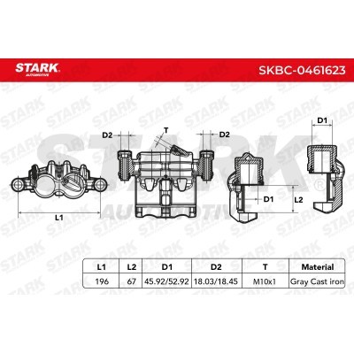 Bremssattel Stark SKBC-0461623 SKBC-0461623 - foto 6