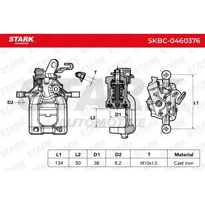 Bremssattel Stark SKBC-0460376 SKBC-0460376 - foto 6