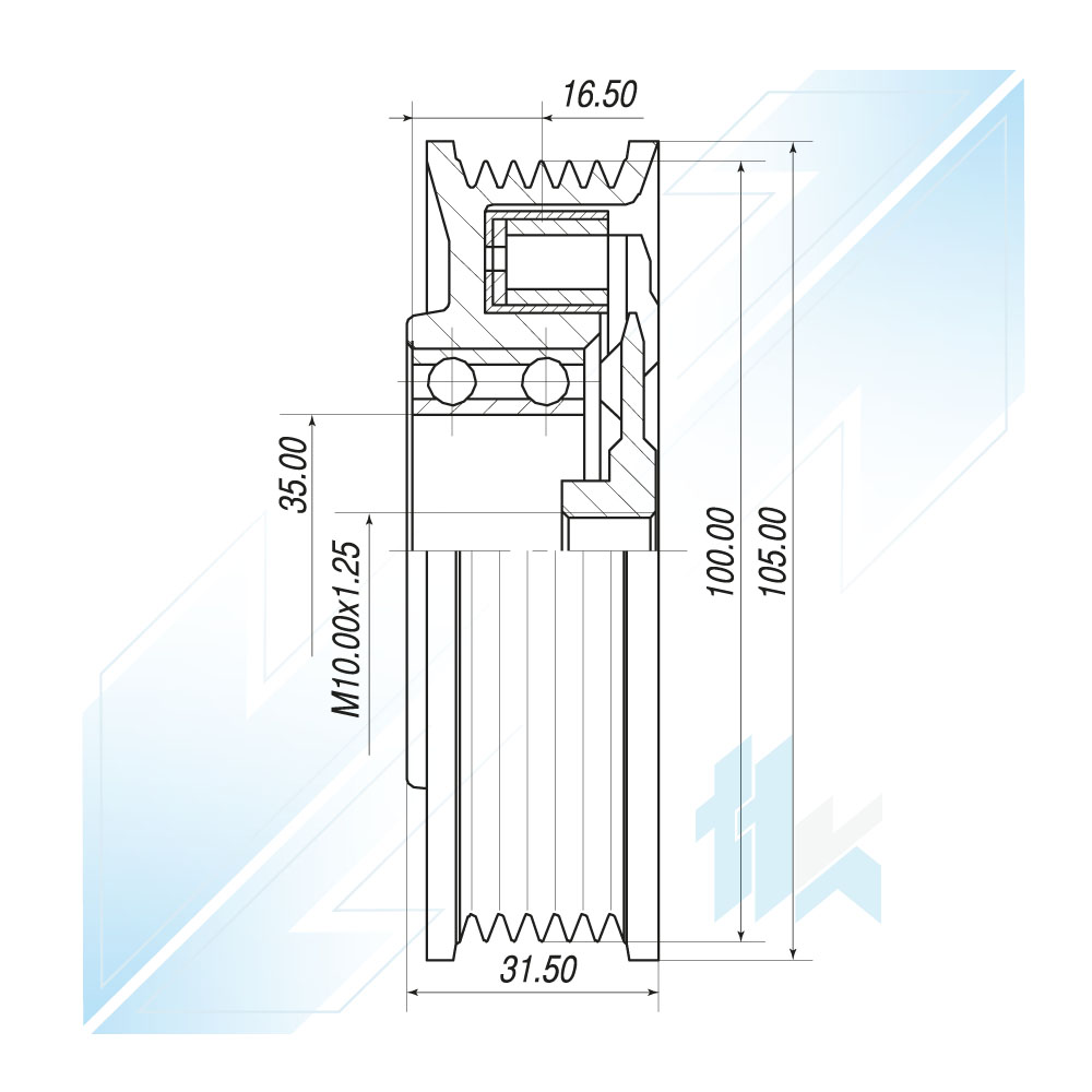 Klimakompressor Kupplung DENSO 6SEU14C 6PK (PV6) Ø105/Ø100 Audi 110D6E4609 - foto 5