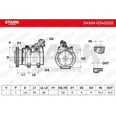 Kompressor, Klimaanlage SKKM-0340332 - foto 6