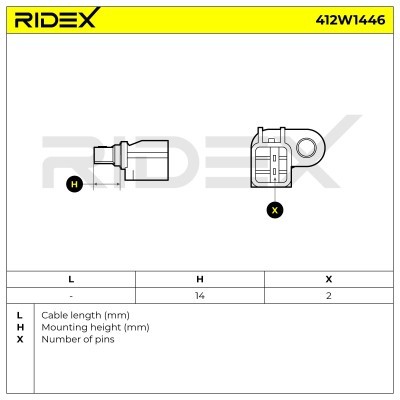 ABS Sensor RIDEX 412W1446 412W1446 - foto 7