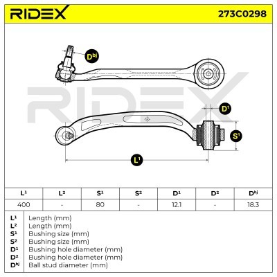 Querlenker RIDEX 273C0298 273C0298 - foto 4