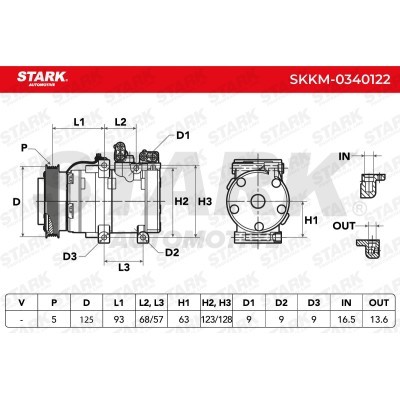 Kompressor, Klimaanlage SKKM-0340122 - foto 8