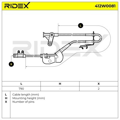 ABS Sensor RIDEX 412W0081 412W0081 - foto 6