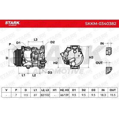 Kompressor, Klimaanlage SKKM-0340382 - foto 7