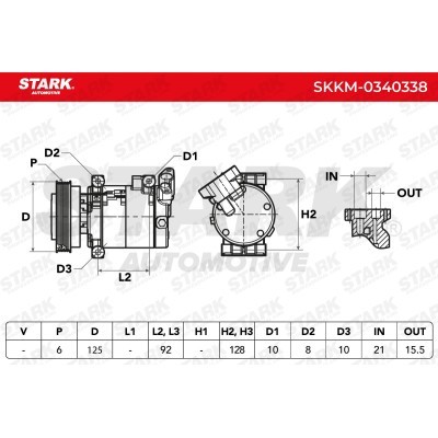 Kompressor, Klimaanlage SKKM-0340338 - foto 7