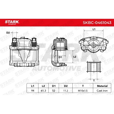 Bremssattel Stark SKBC-0461043 SKBC-0461043 - foto 5