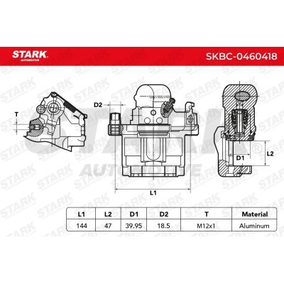 Bremssattel Stark SKBC-0460418 SKBC-0460418 - foto 6