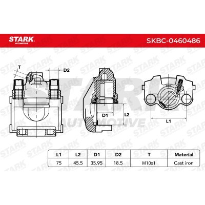 Bremssattel Stark SKBC-0460486 SKBC-0460486 - foto 6