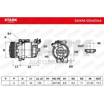 Kompressor, Klimaanlage SKKM-0340144 - foto 5