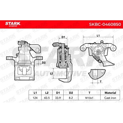 Bremssattel Stark SKBC-0460850 SKBC-0460850 - foto 6
