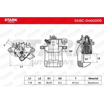 Bremssattel Stark SKBC-0460009 SKBC-0460009 - foto 4