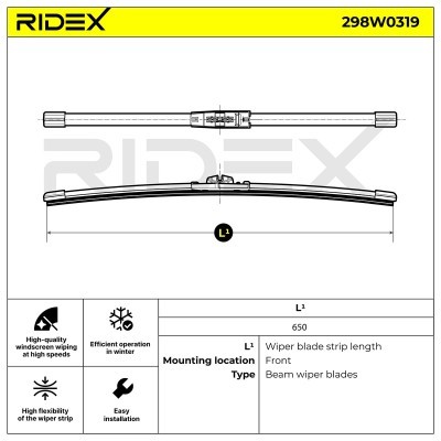 Wischblatt RIDEX 298W0319 298W0319 - foto 3