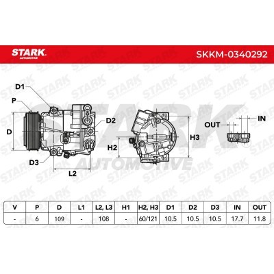 Kompressor, Klimaanlage SKKM-0340292 - foto 5