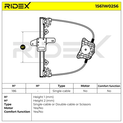 Fensterheber RIDEX 1561W0256 1561W0256 - foto 4