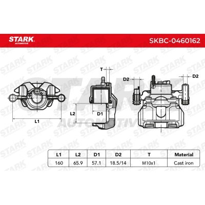 Bremssattel Stark SKBC-0460162 SKBC-0460162 - foto 7