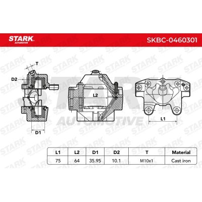 Bremssattel Stark SKBC-0460301 SKBC-0460301 - foto 5